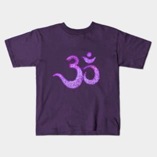 Violet sacred OM Kids T-Shirt